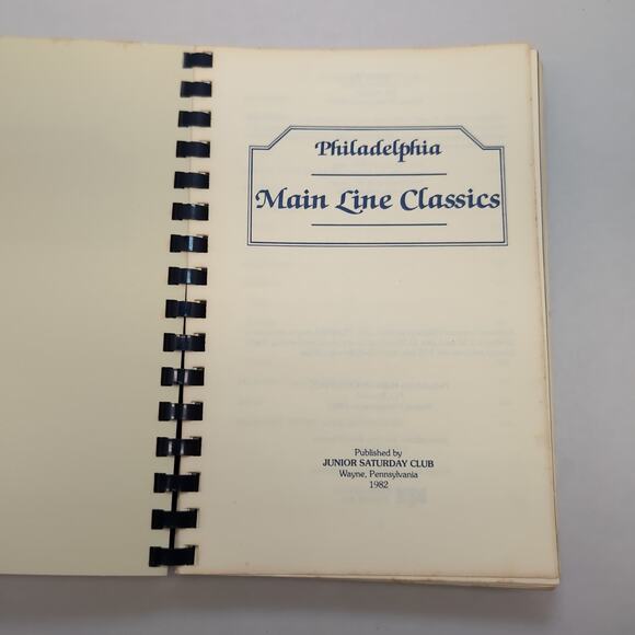 Philadelphia Main Line Classics Cookbook Junior Saturday Club Recipes 1982 - Picture 7 of 10